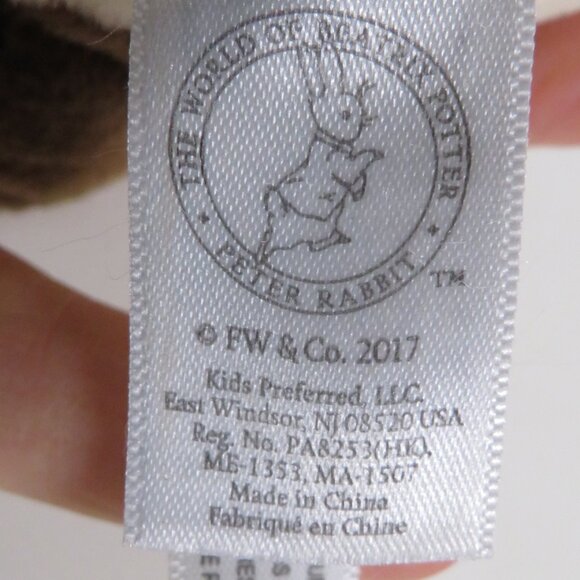 Beatrix Potter Signature Flopsy Bunny Plush Rabbit Embroidered Jacket - Picture 10 of 11